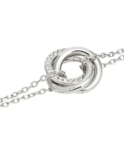PERFECT Bracciale con charm cerchi intrecciati