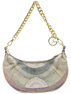 PLANETARIUM Borsa hobo mezzaluna con tracolla