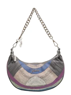 PLANETARIUM Borsa hobo mezzaluna con tracolla