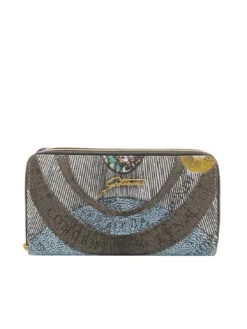 PLANETARIUM Portafoglio grande double zip