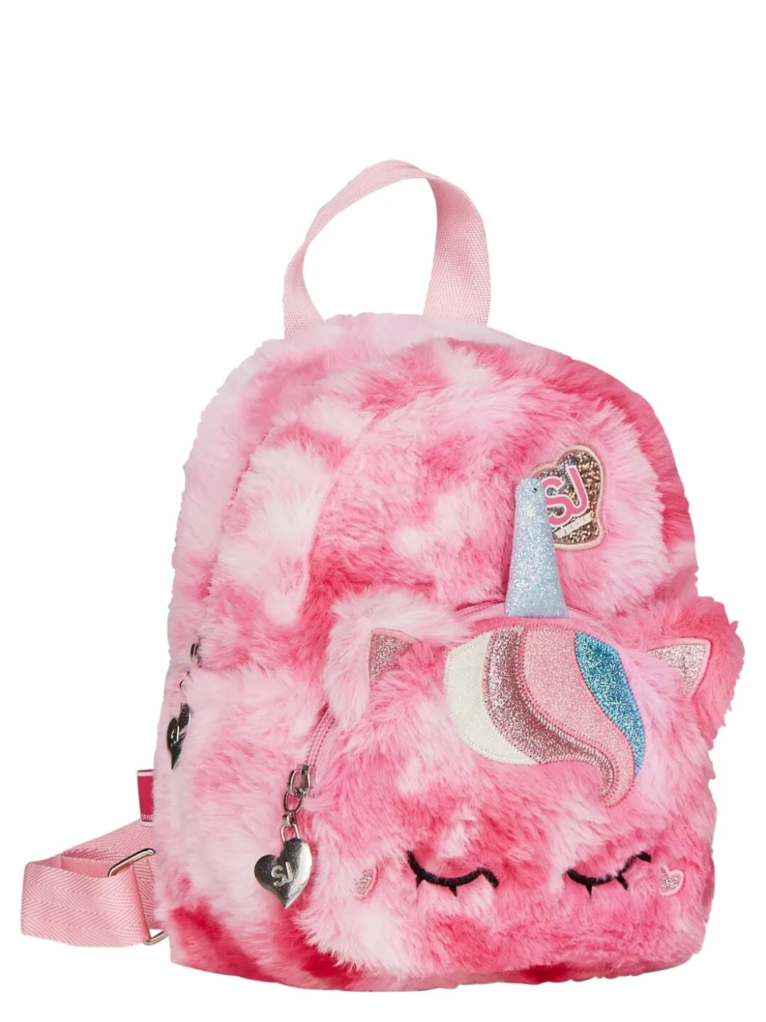 PLUSHY ANIMALS Mini zainetto in pelliccetta