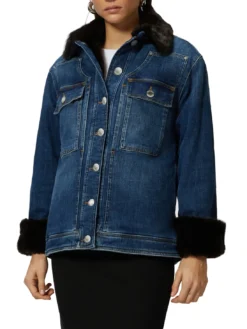 POP Giacca in denim con applicazioni