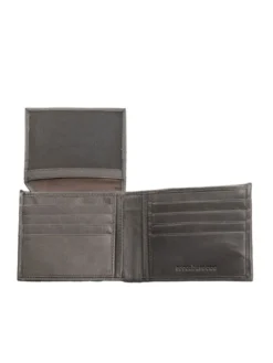ROUND Portafoglio in pelle con flap