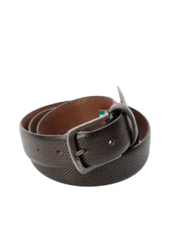 SANTA CROCE Cintura in pelle, Made in Italy