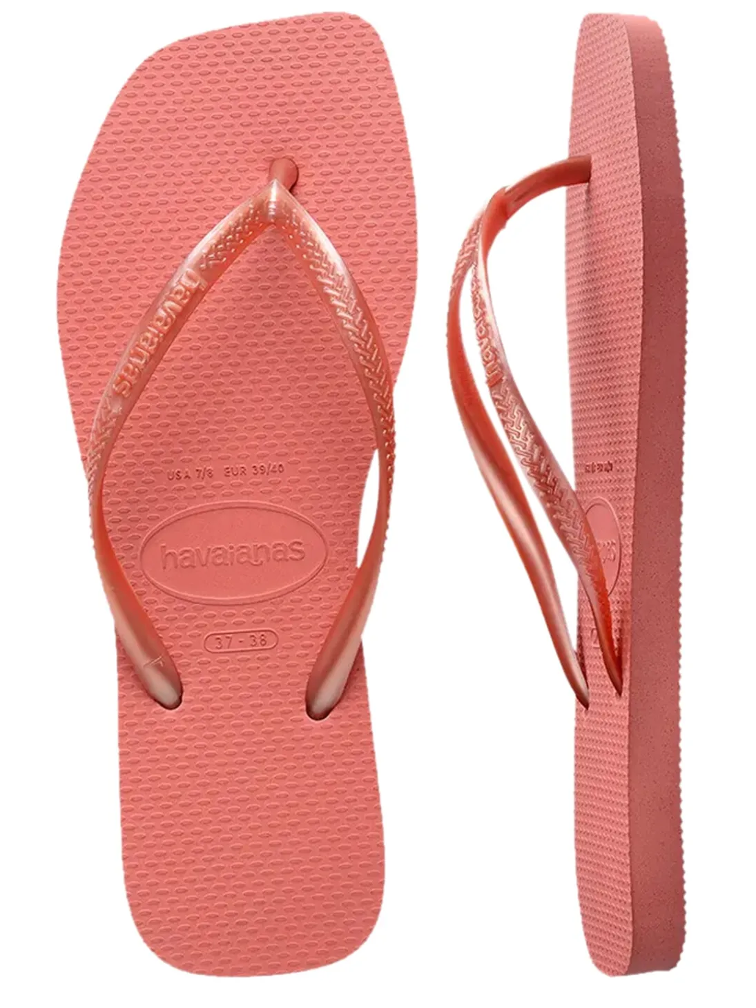 SLIM SQUARE Infradito punta quadrata