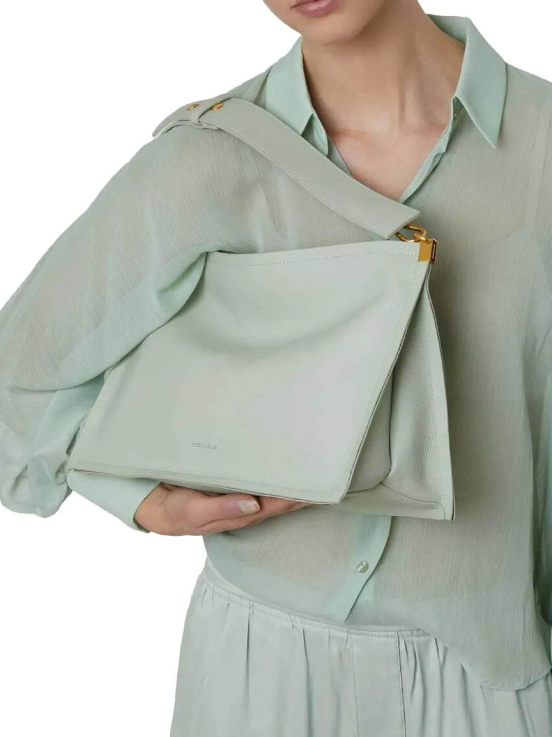 SNIP Borsa a spalla in pelle martellata