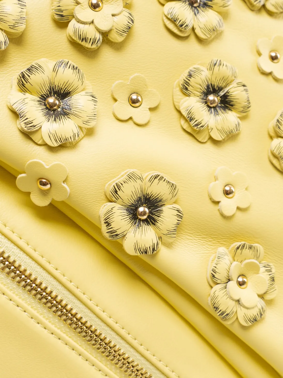 SOFIA Zaino in pelle con fiorellini