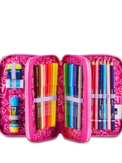 SOFT POUCH GIRL Astuccio con Kit Scolastico