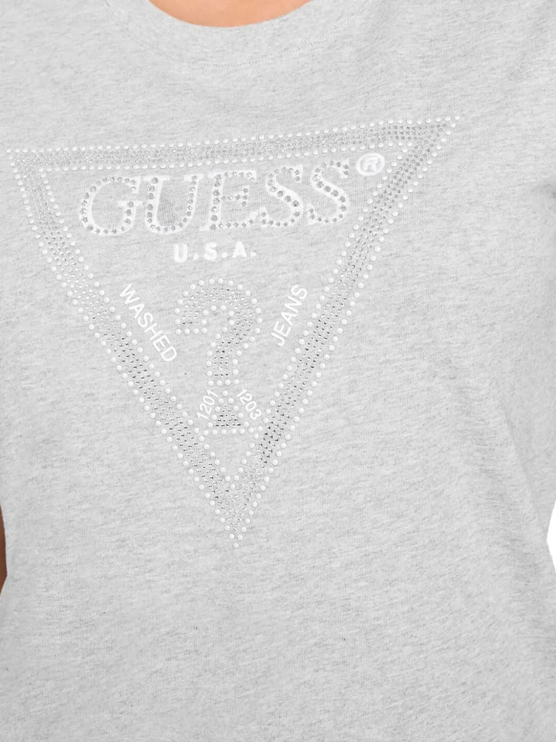 SS CN KRYSTAL TRIANGLE T-shirt manica corta borchie e strass
