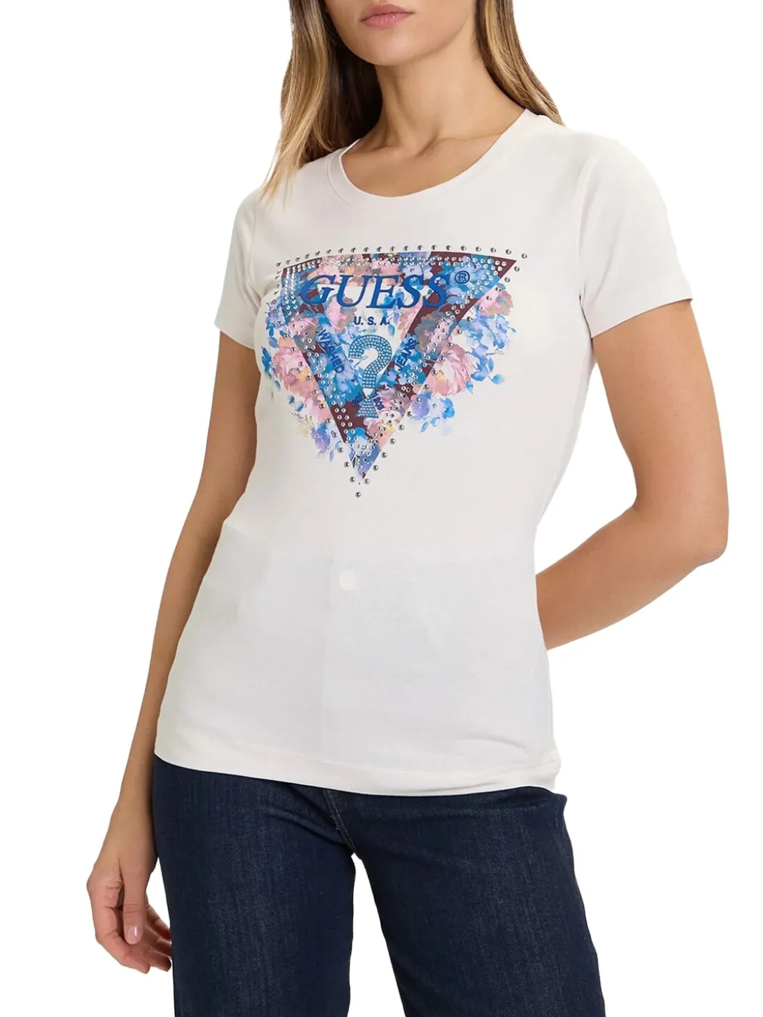 SS CN PEONY TRIANGLE T-shirt manica corta con stampa