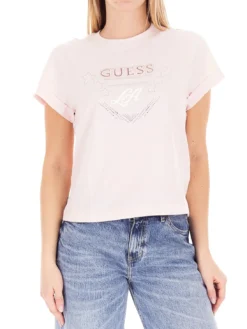 STARS T-shirt con stampa e borchiette