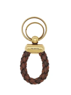 STORY UOMO Portachiavi con charm in pelle
