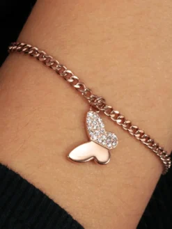 TALISMANI Bracciale charm farfalla