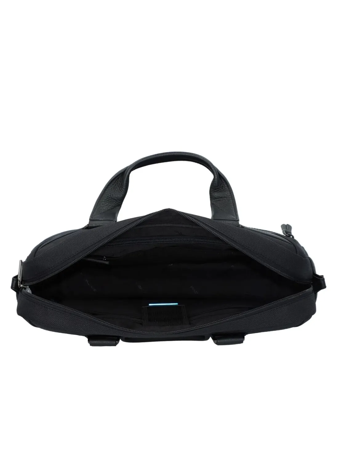 TRAKAI Cartella in pelle e tessuto porta pc 14"