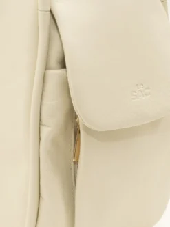 TRIO Zaino sacca in pelle nappa