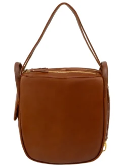 TRIO Zaino sacca in pelle nappa