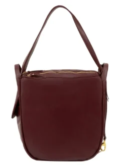 TRIO Zaino sacca in pelle nappa