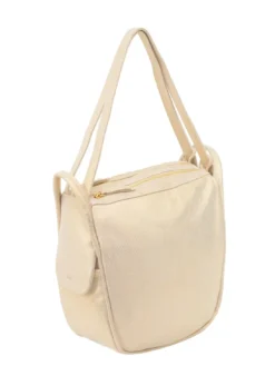 TRIO Zaino sacca in pelle nappa