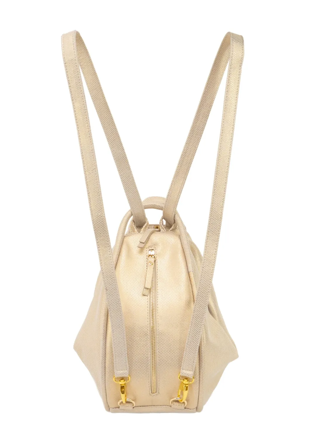 TRIO Zaino sacca in pelle nappa