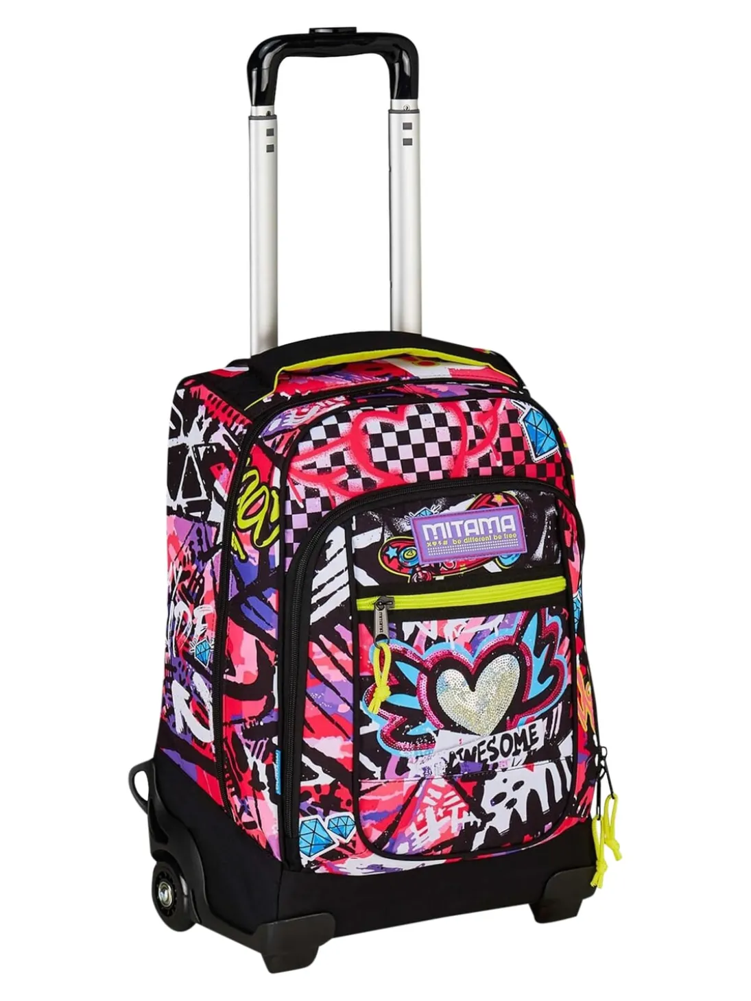 URBAN QUEEN Zaino trolley 2 ruote, fisso
