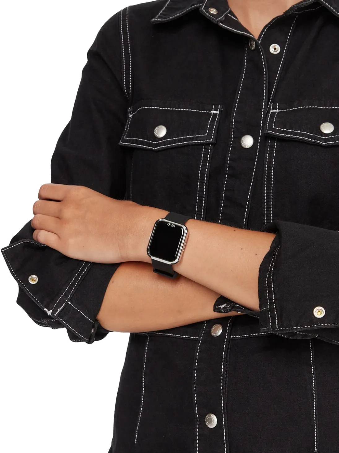 VOICE MINI Orologio, smartwatch con cassa in silicone e acciaio