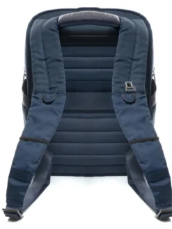WALLABY Zaino in pelle e tessuto, porta pc 14", ok Ryanair