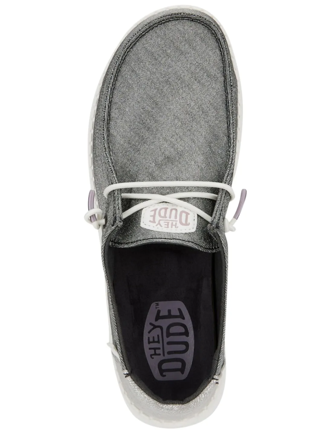 WENDY METALLIC SPARKLE Scarpa easy on in tessuto glitterato