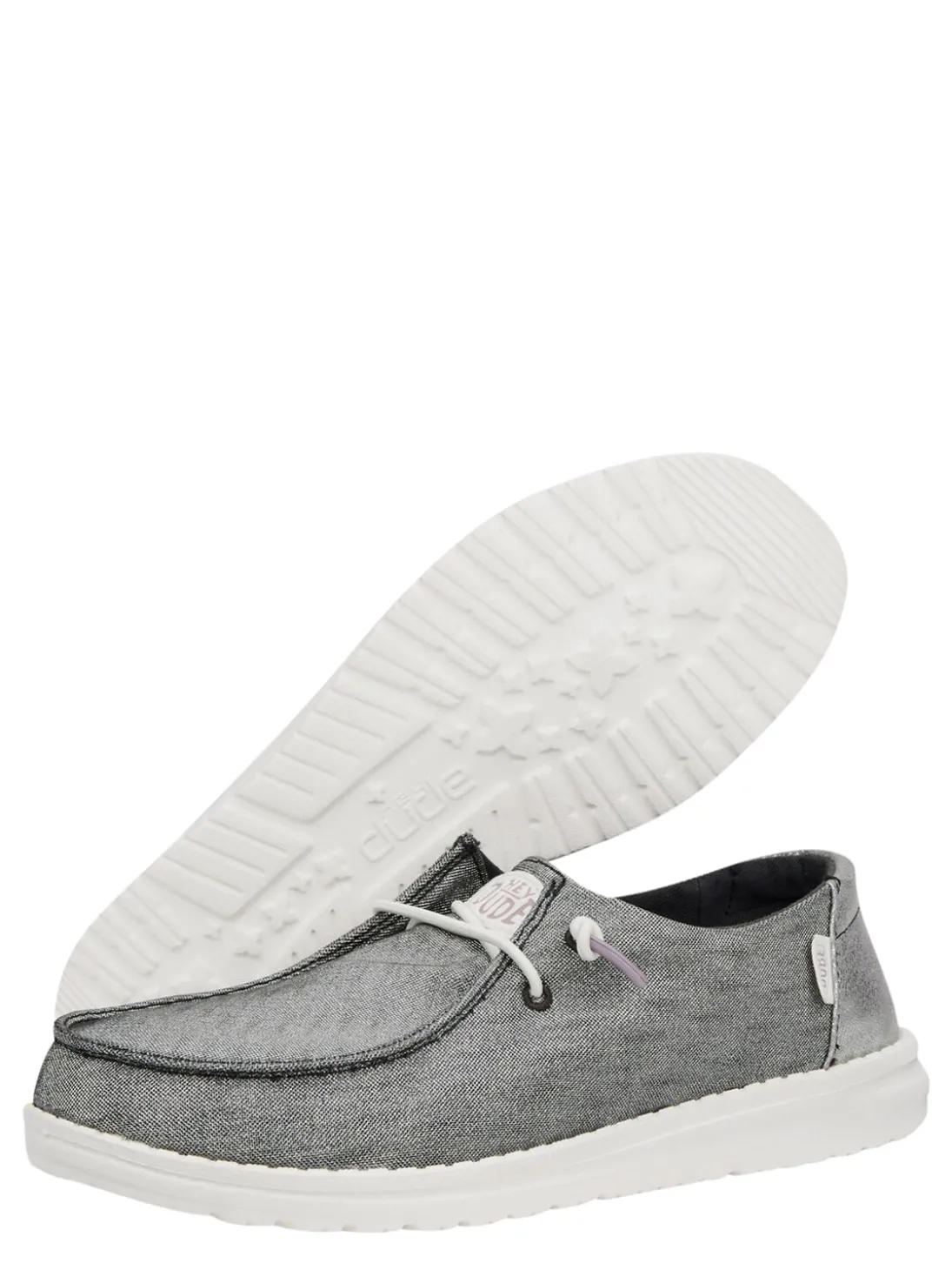 WENDY METALLIC SPARKLE Scarpa easy on in tessuto glitterato