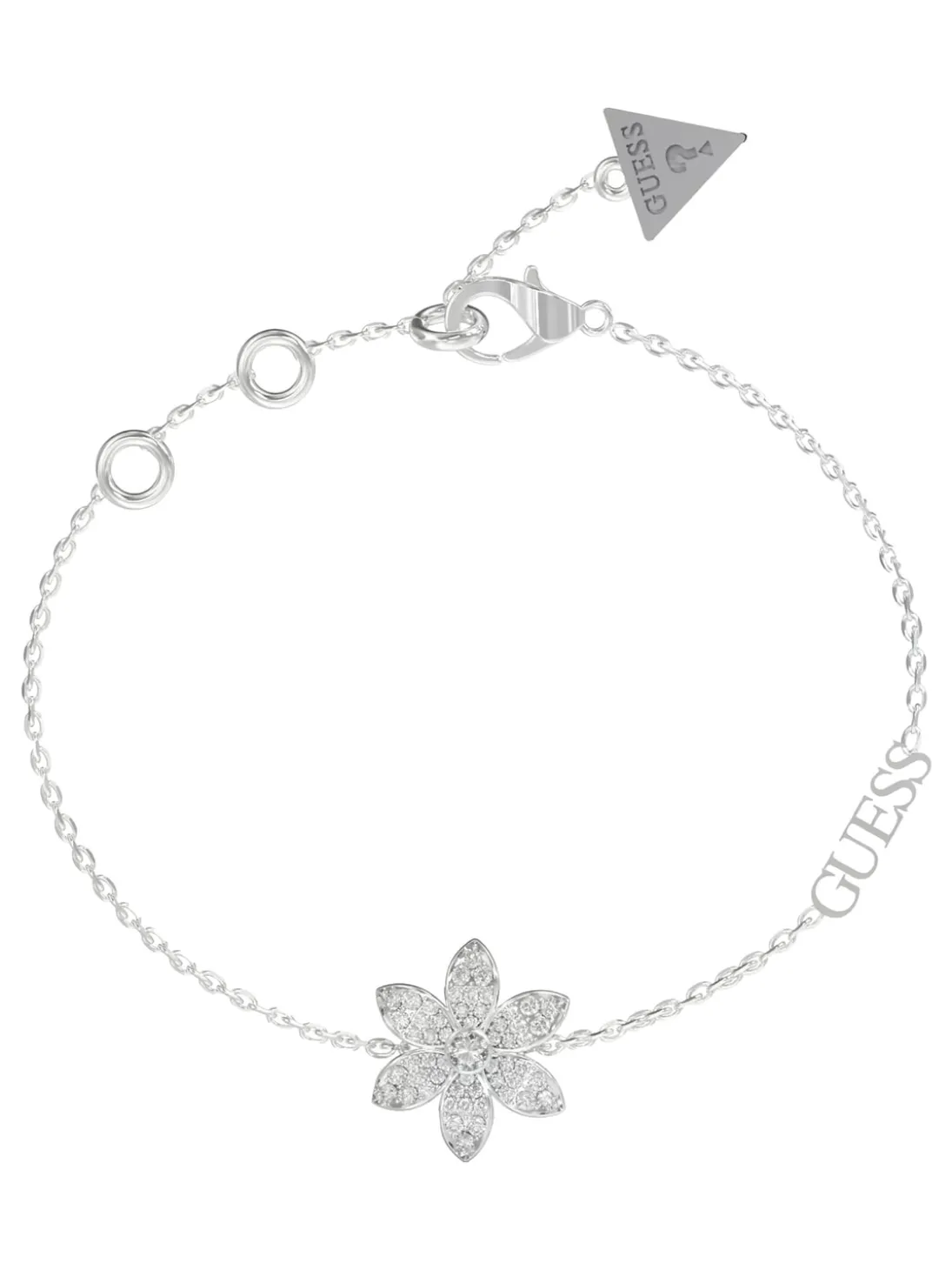 WHITE LOTUS Bracciale con charm a motivo loto