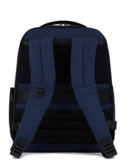 WOLLEM Zaino in pelle e tessuto, porta pc 14"