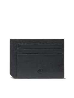 W137 Porta carte di credito piatto in pelle