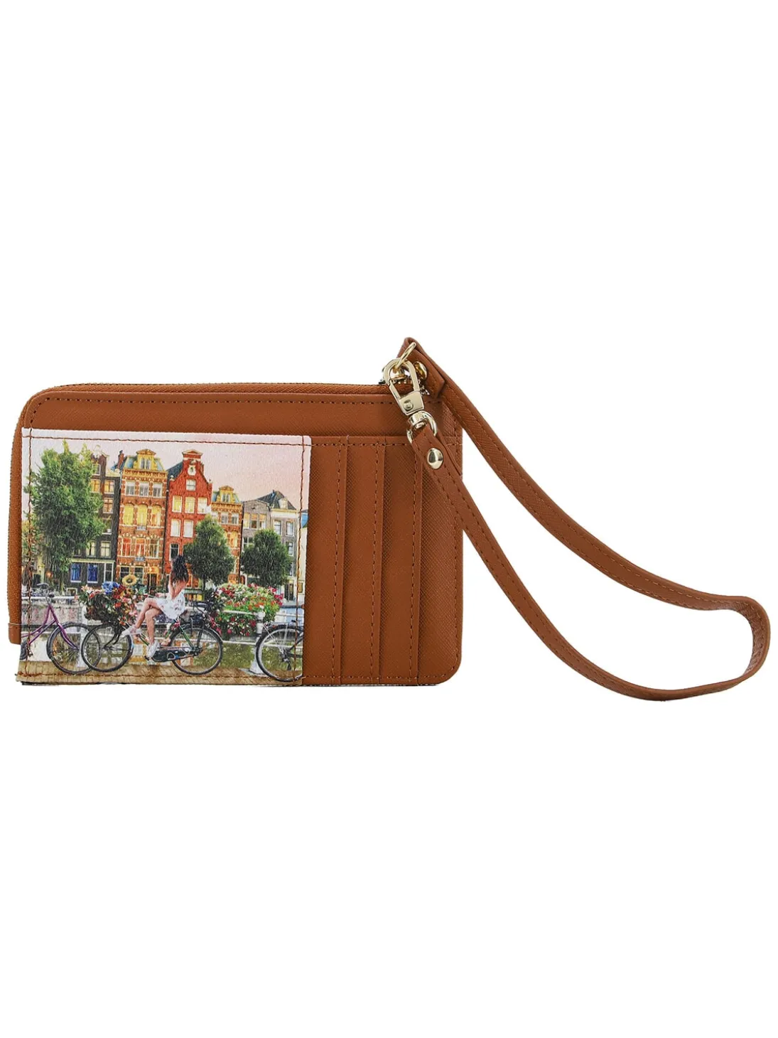 YESBAG Portacarte con zip e polsierina