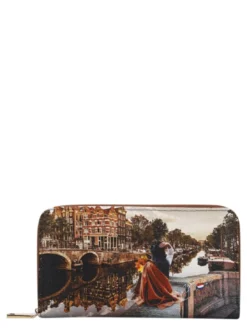 YESBAG Portafoglio grande, zip around