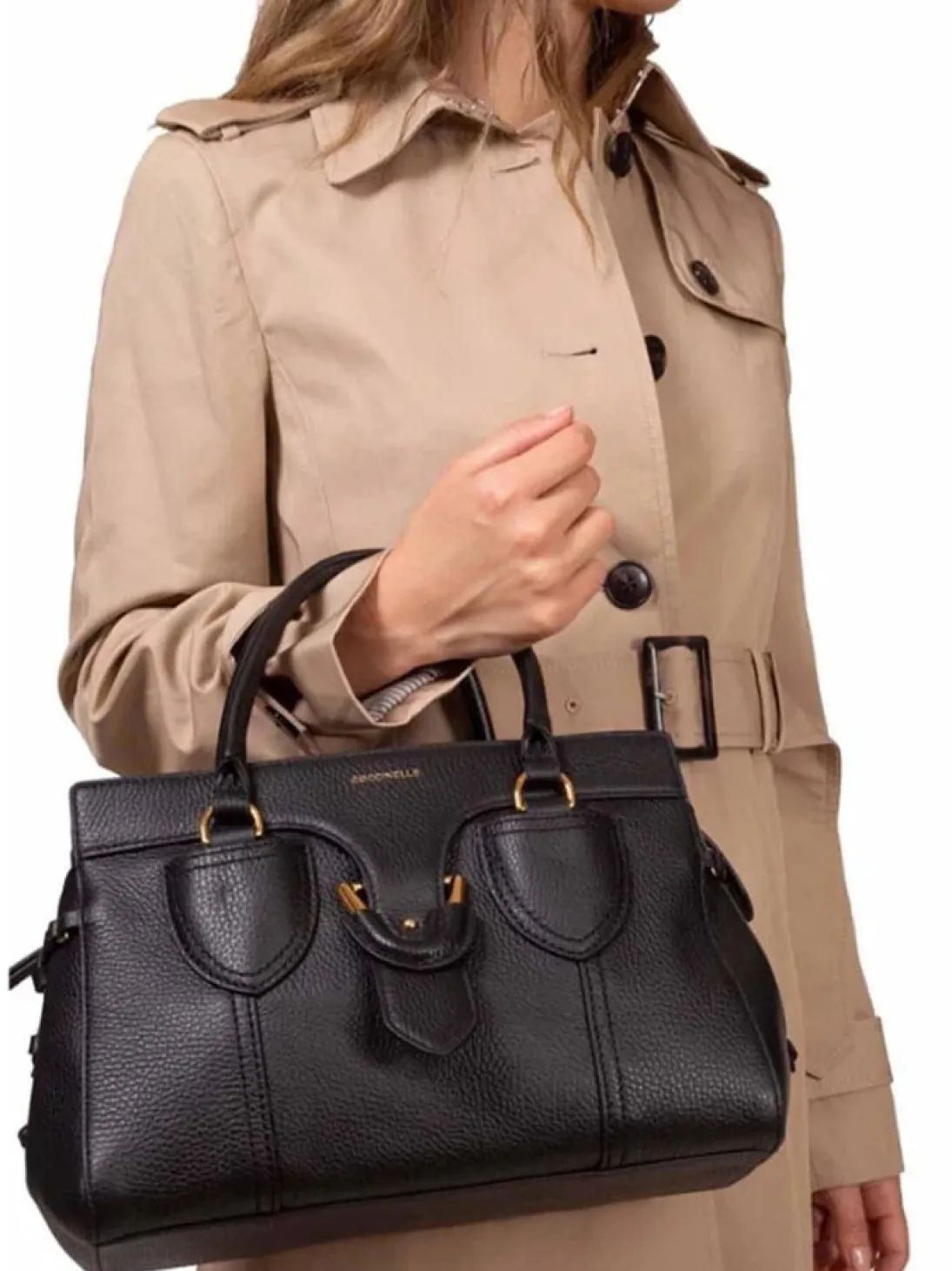 YORK Borsa a mano in pelle con tracolla